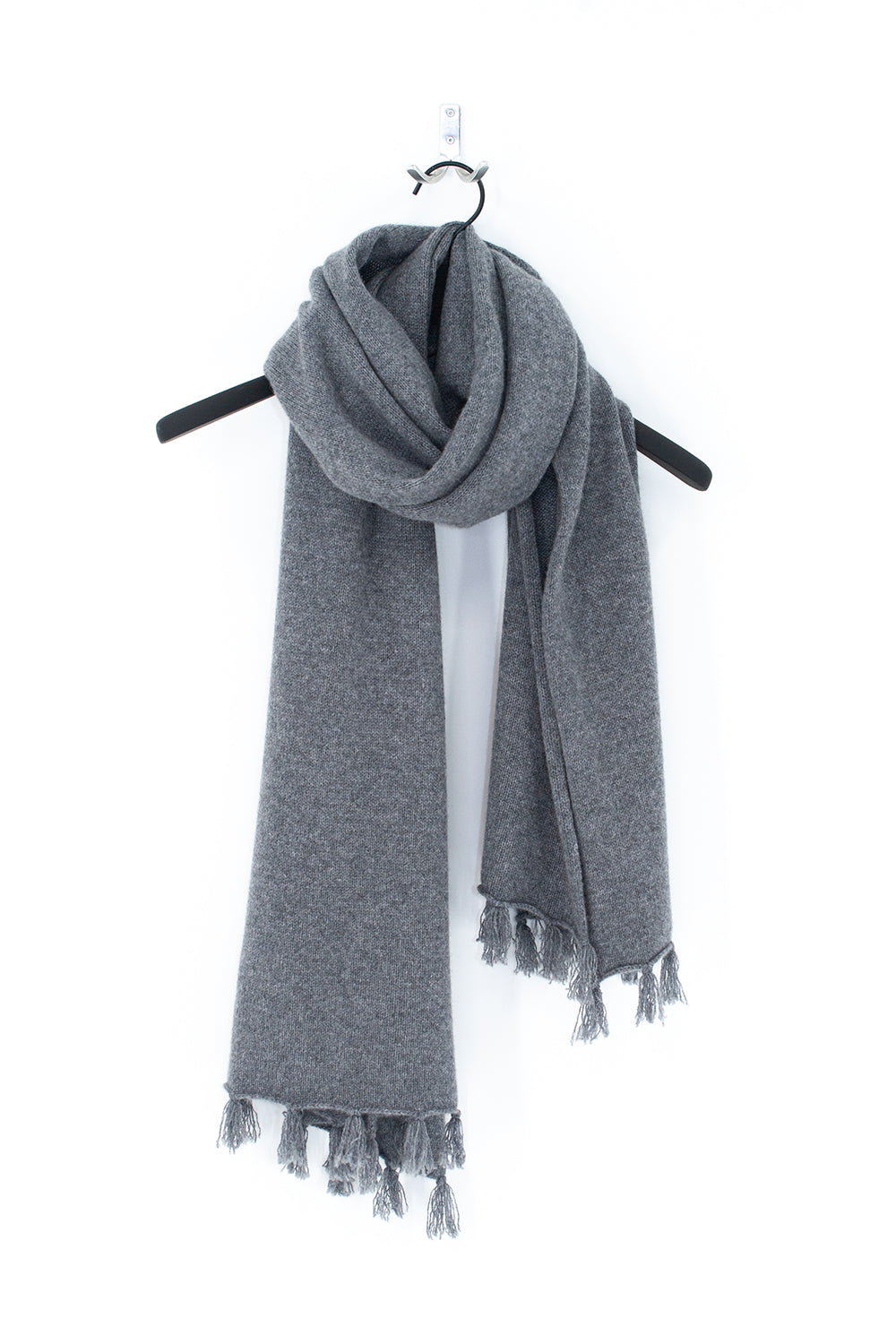 Breiter Cashmere Schal – erhältlich mit oder ohne Fransen