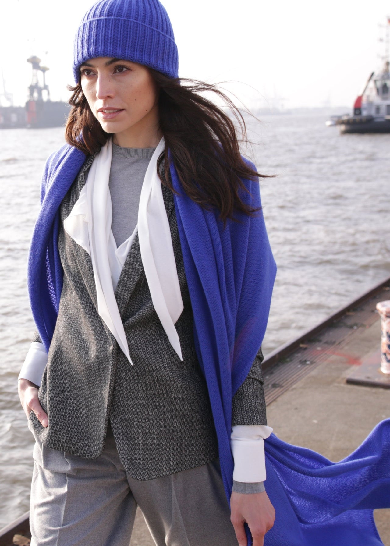Cashmere Set - Schal und Mütze