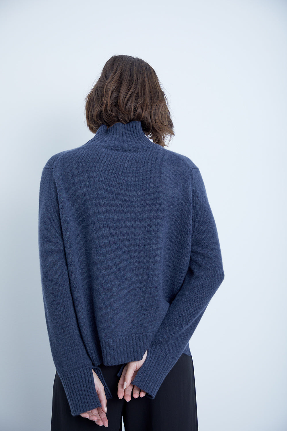 Cashmere Pullover mit Stehkragen