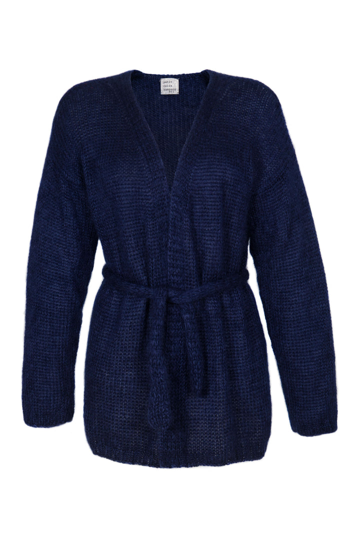 Cardigan aus Mohair und Seide