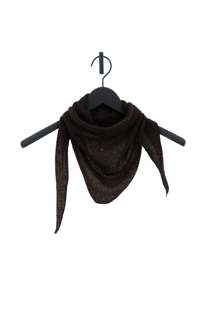 Kleines Dreieckstuch mit Pailetten