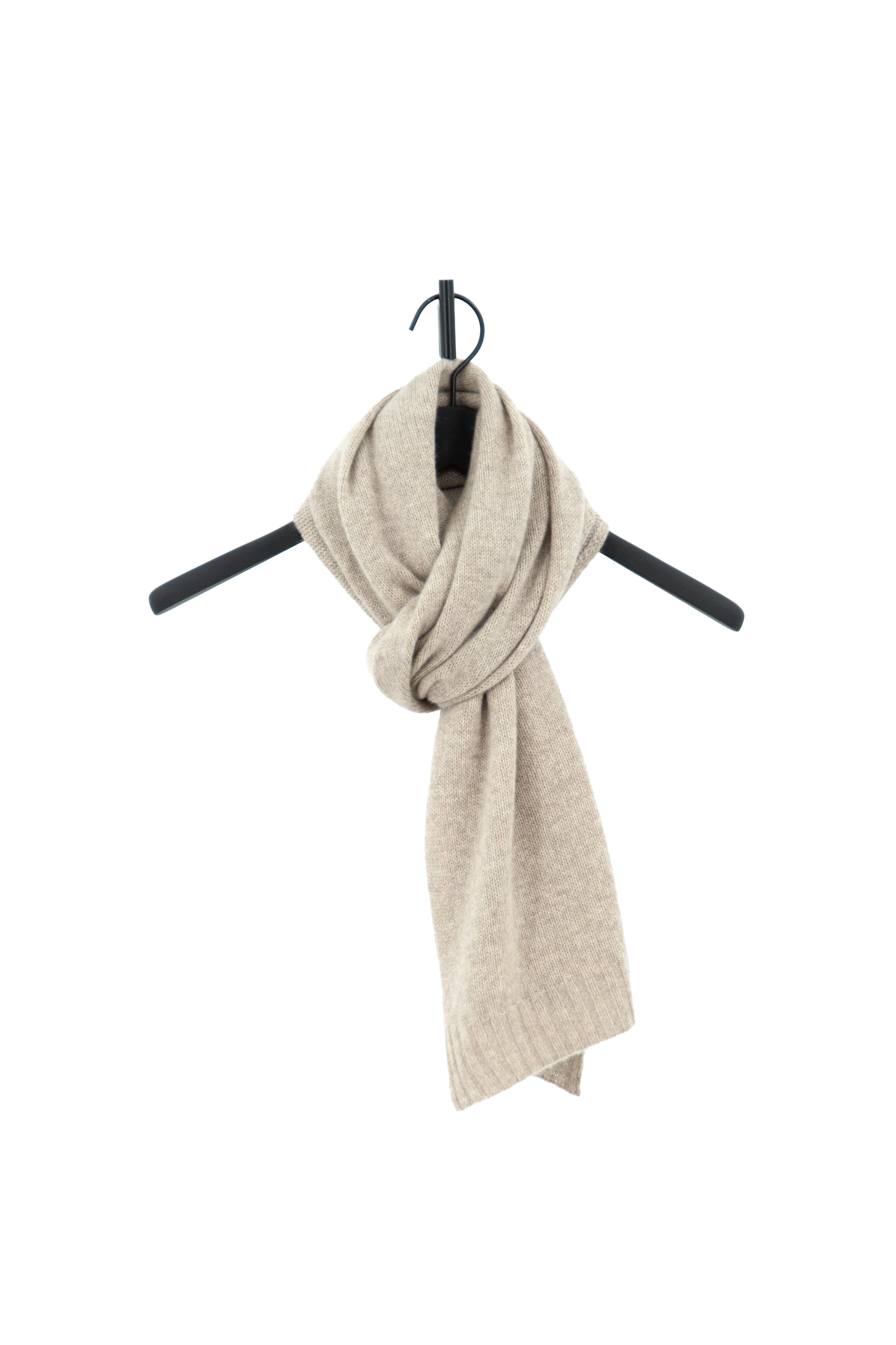 Cashmere Schal für Herren – glatt gestrickt