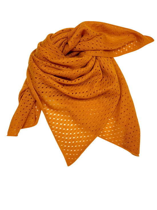 Kaschmir Bandana mit Lochmuster