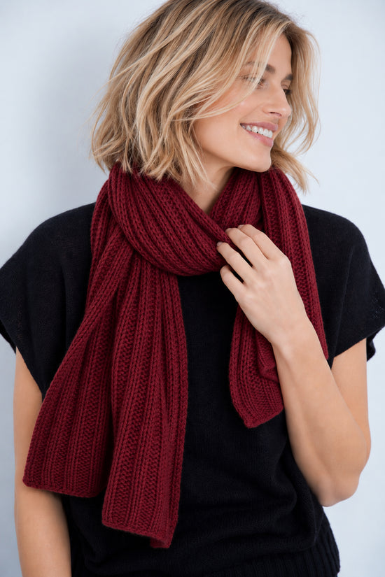 Rippenschal aus Cashmere