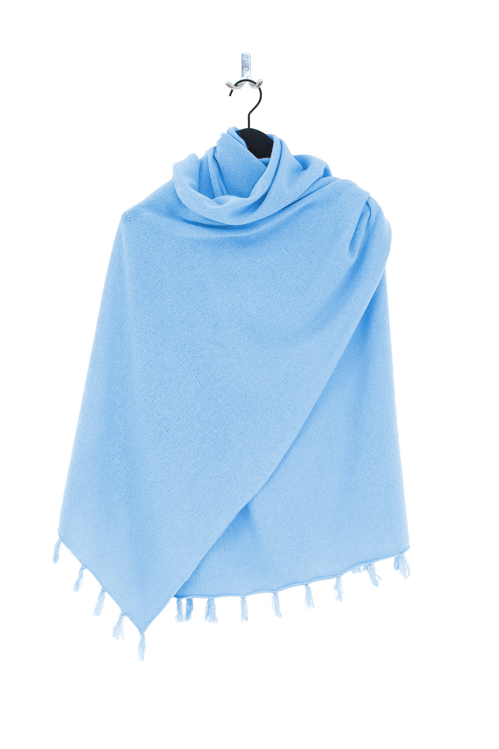 Breiter Kaschmir Schal – erhältlich mit oder ohne Fransen