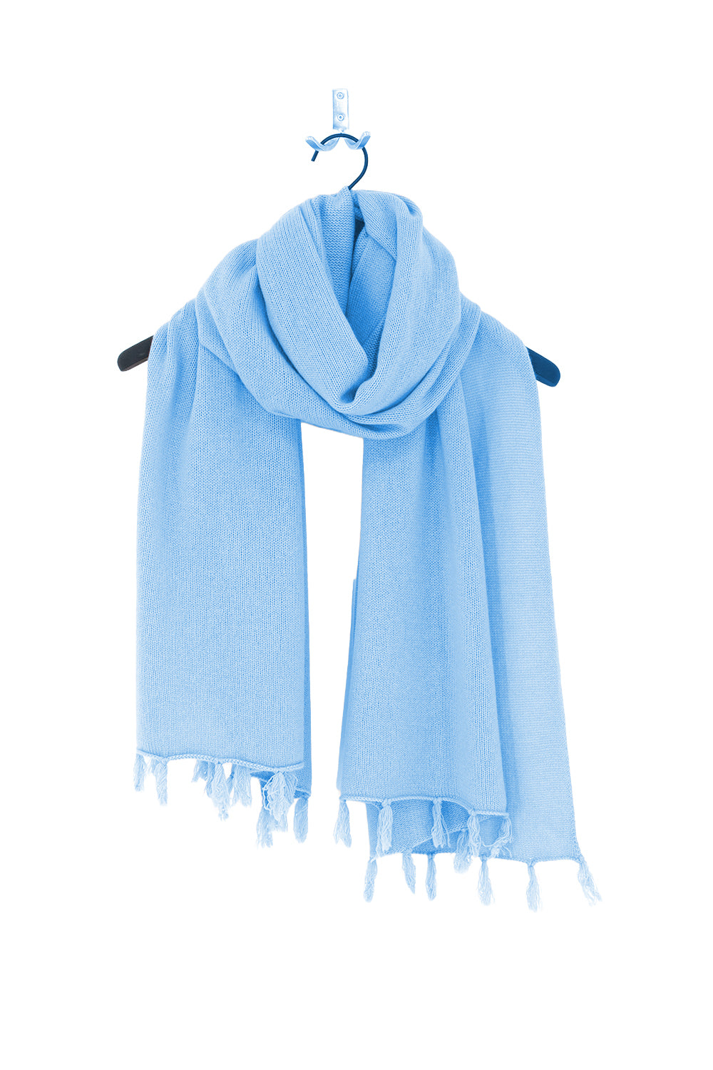 Breiter Kaschmir Schal – erhältlich mit oder ohne Fransen