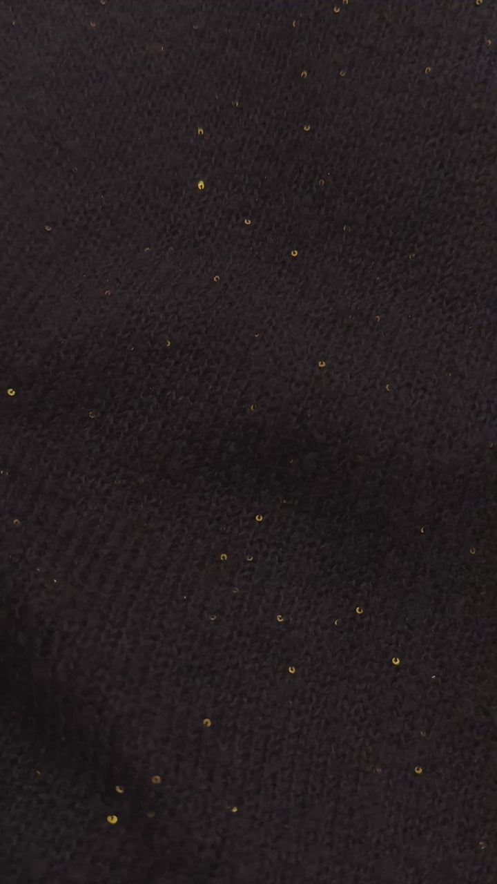 Kleines Dreieckstuch mit Pailetten